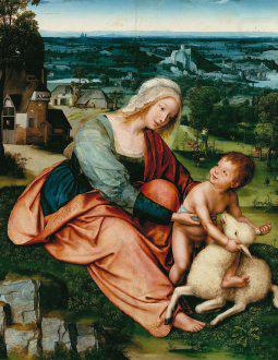 Quentin Matsys Madonna and Child with the Lamb. china oil painting image